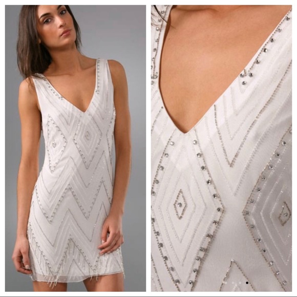 Alice + Olivia Dresses & Skirts - alice + olivia Clara 20's Bugle Beaded Dress Large